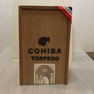 Cohiba Torpedo Spanish cedar cigar box